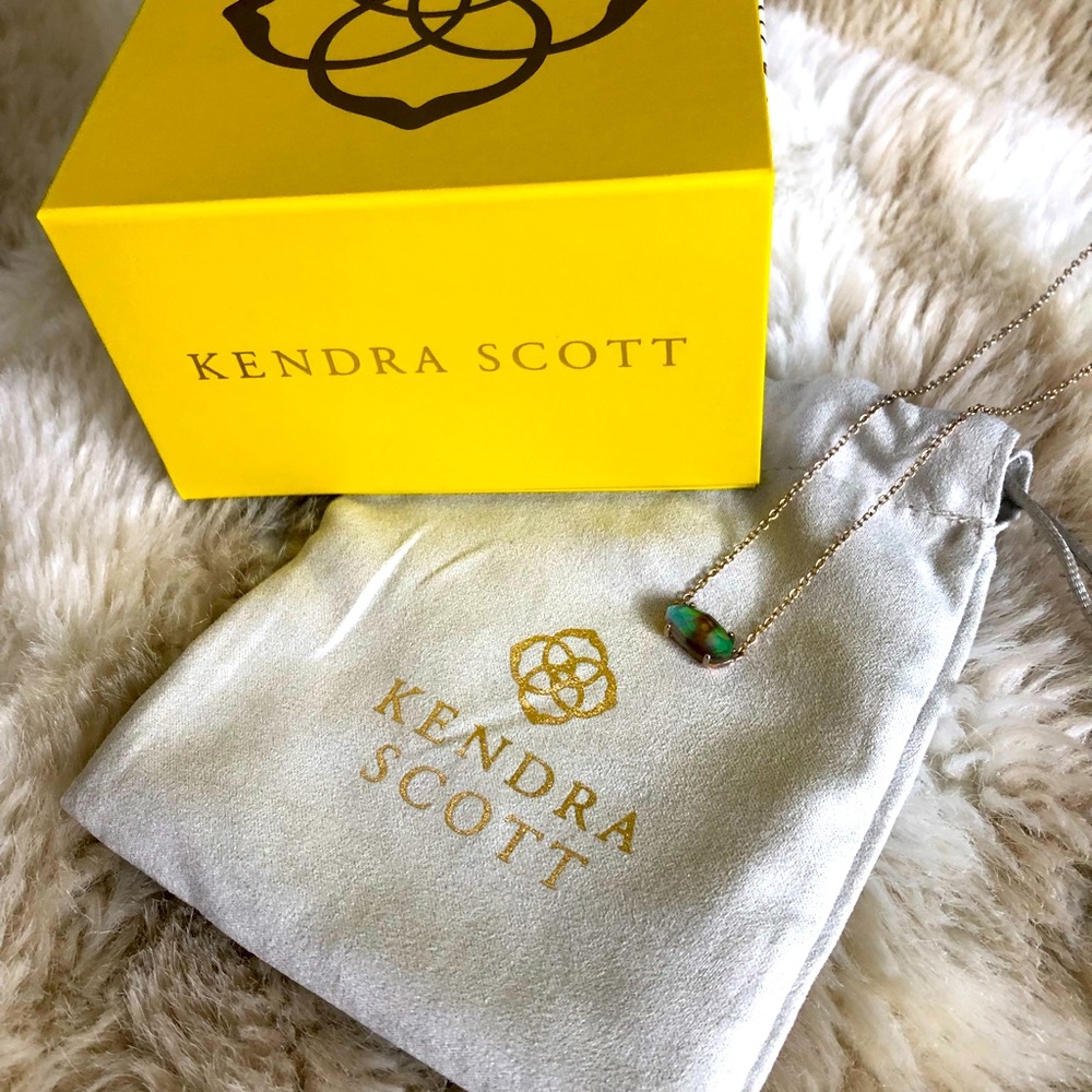 Kendra Scott abalone shell necklace